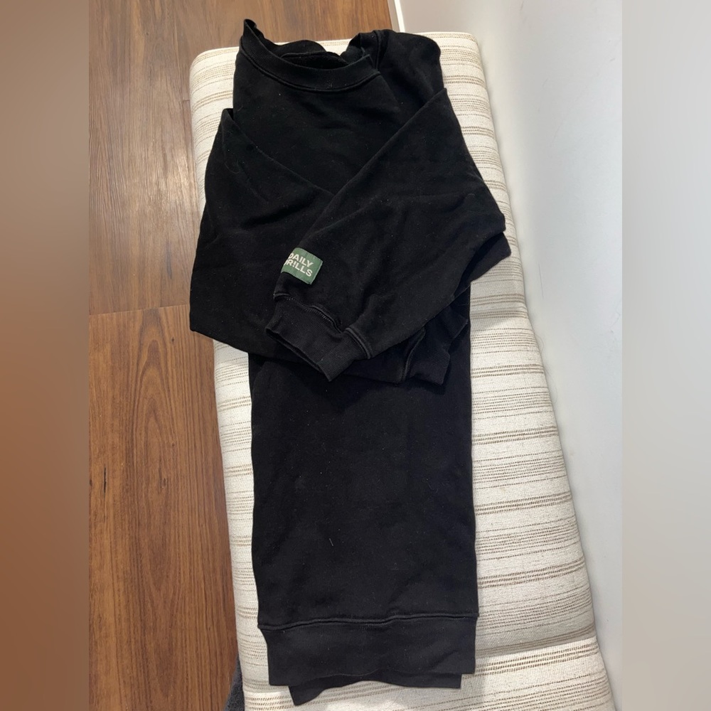 Daily Drills Oversize Crew BLACK XS/S